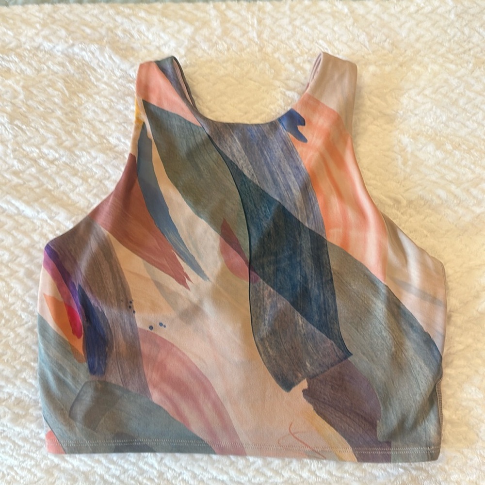 EUC sports bra / high neck running top.